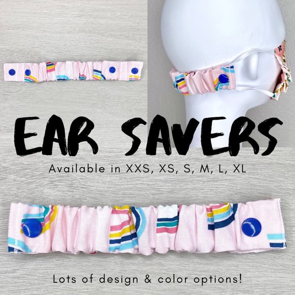 THE BEST EAR SAVERS Multiple Sizes Pink Rainbow - Picture 1 of 3
